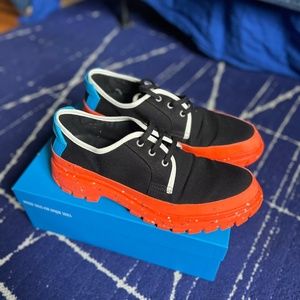 John Fluevog Saturday Black/Orange Size Men’s 12